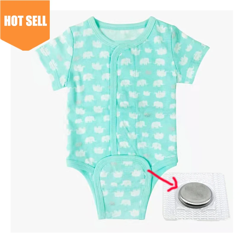 

2022 new design Hot in the US baby 0-3 3-6 6-9 9-12 month M onesiess baby pajamas organic magnetic romper baby, Khaki, green