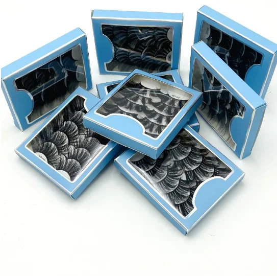 

2021 OEM service Mink Lashes Vendor 3D Volume Eyelash Strip Galmour 25mm Mink Eyelashes, Black color