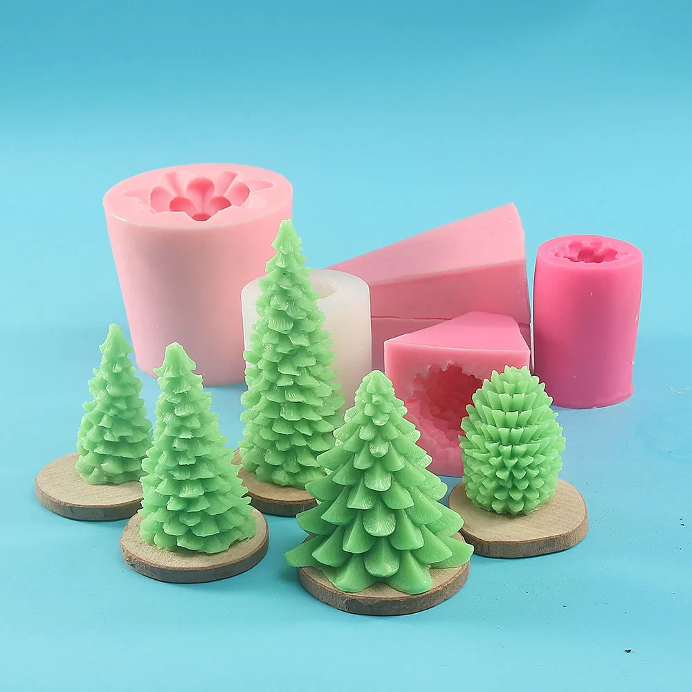 

Pine cone Christmas tree candle silicone mold BK1164 1244S BKXXX