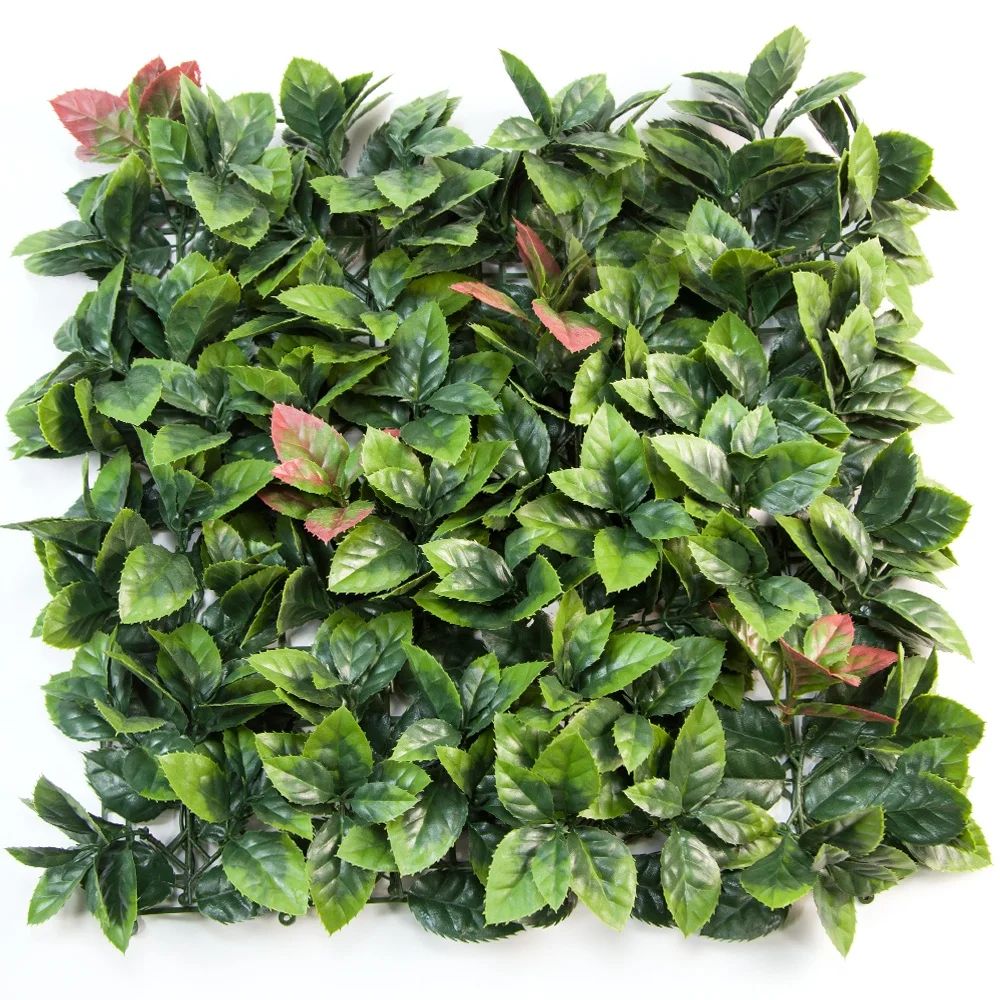 Hot Selling 50cm DYG Artificial Vertical Garden Plastic Plant Hedge Green Wall Boxwood Hedge Panel for Home Decoration