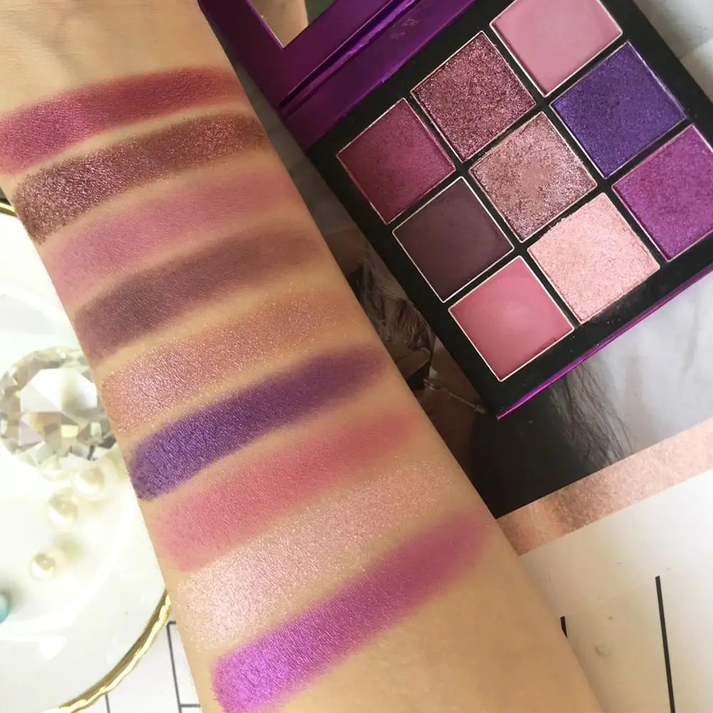 Wholesale 9 Colors Shimmer Eye Shadow Kit Eyeshadow Palette for OEM Beauty Makeup Cosmetics