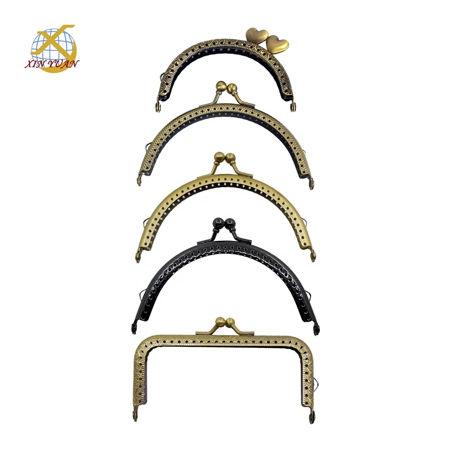 

Good quality and price of metal clasp purse frame bag wholesale, As is shown in