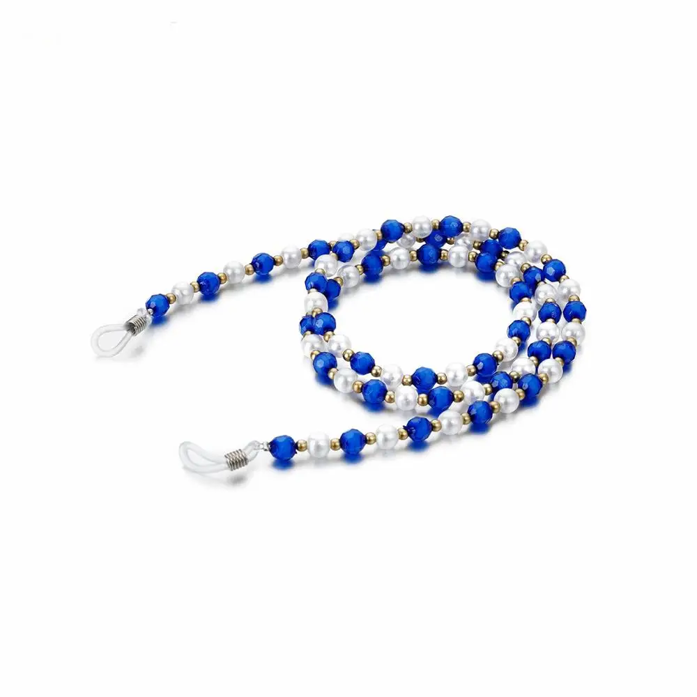 

2019 Fashion Handmade Wholesale Designer Girl Acrylic Beads Eyewear Sunglasses Glasses Neck Chains, White,blue,green,brown,orange