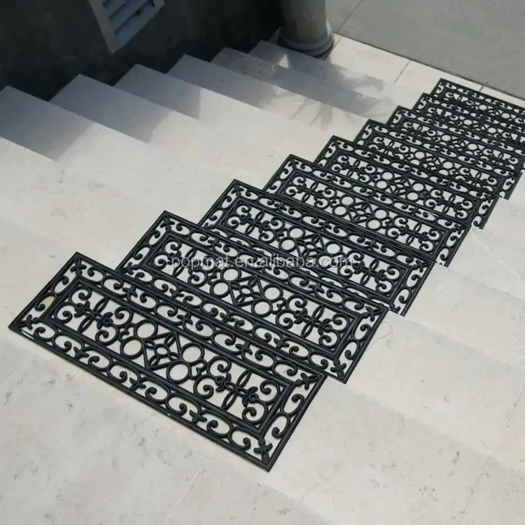 Outdoor Non Anti Slip Self Rubber Step Mats Rubber Stair Mats With
