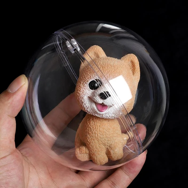 

plastic hollow ball Christmas hollow decoration ball shopping mall sky window transparent ball candy packaging box, Transparent,color transparent or solid color