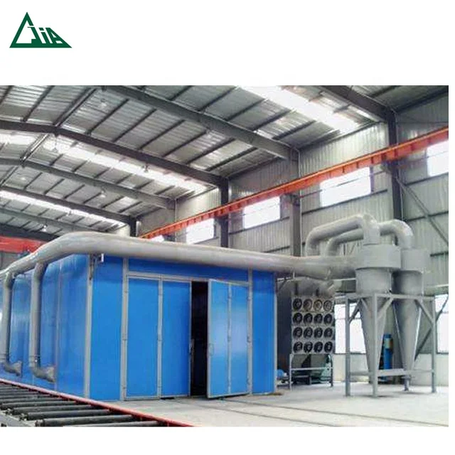 
Powerful excellent performance Q26 semi-automatic shot blasting room/container sandblasting room 