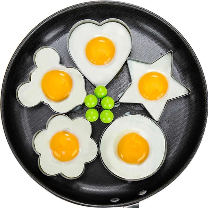 

Kitchen Accessories Gadgets Stainless Steel Egg Mold Rings Fried Egg Mould Shaper