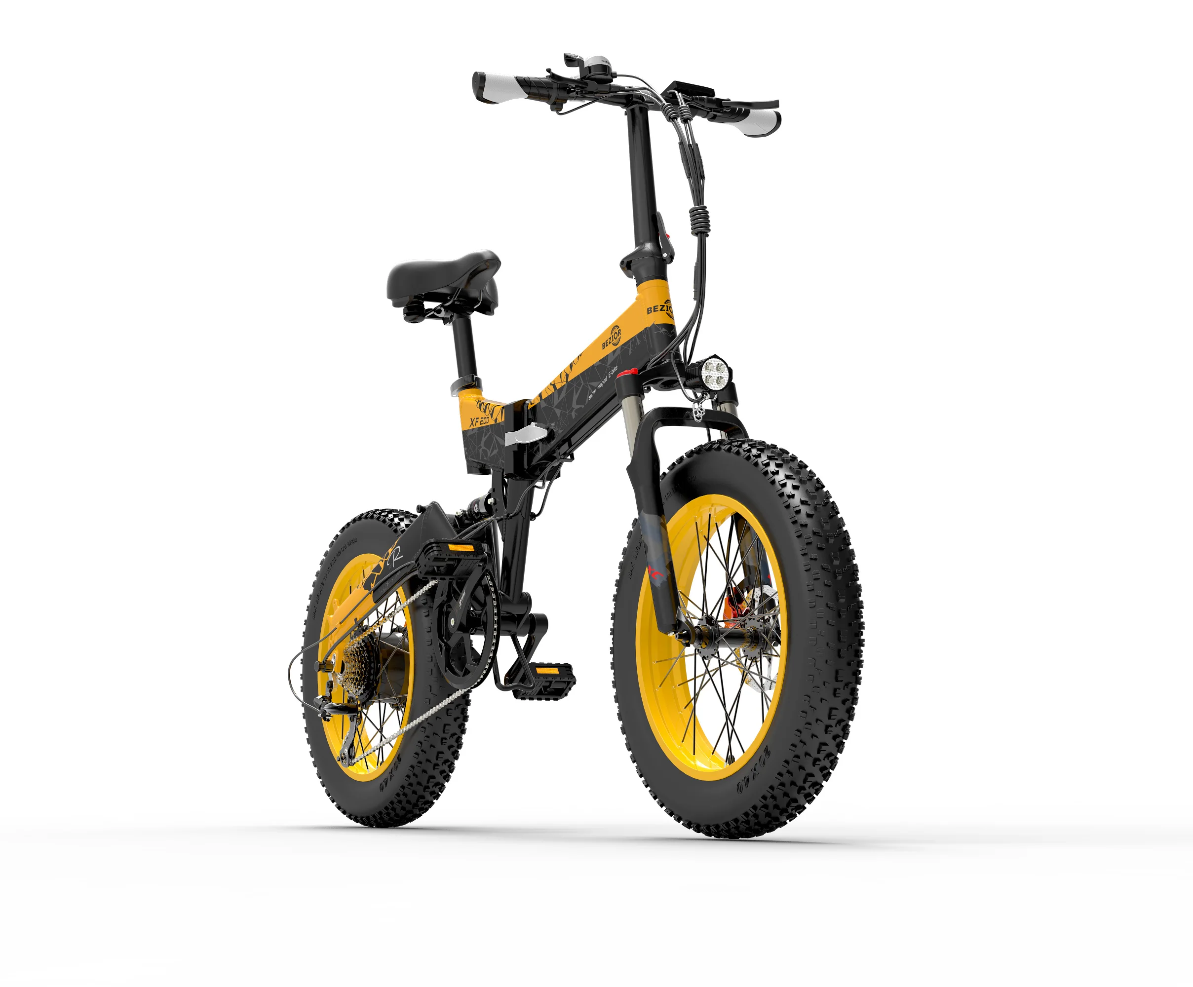 

UK EU 1000W 20 inch fat tires aluminum alloy red yellow electric mountain bike BEZIOR XF200