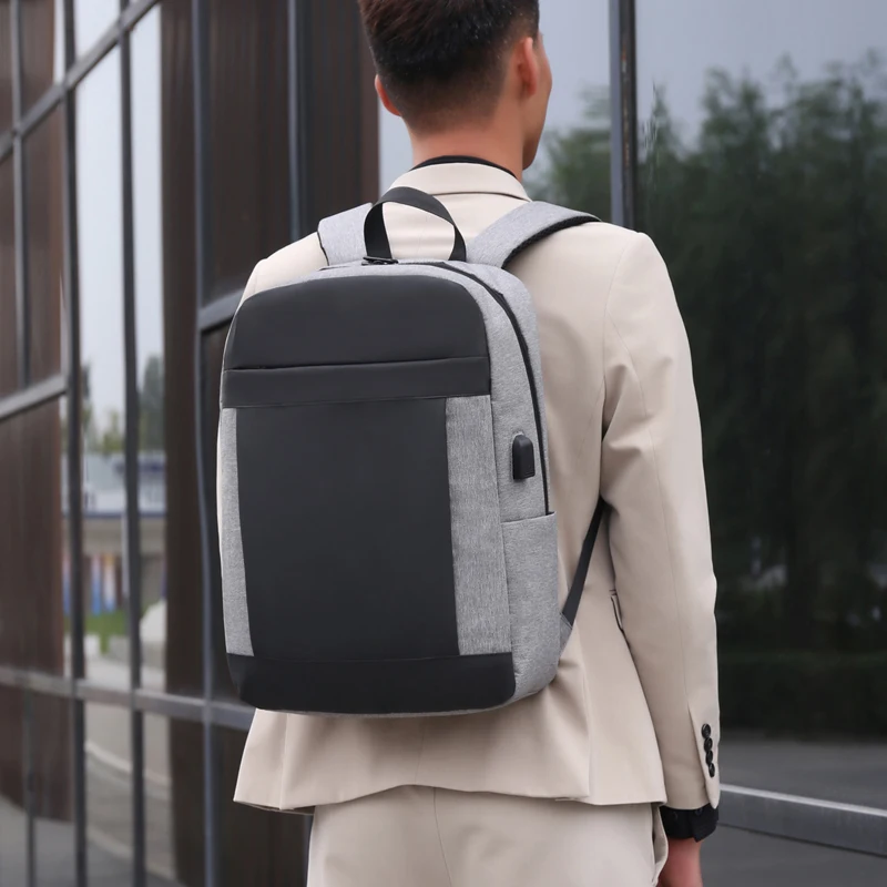 

Popular OEM ODM factory competitive unbranded laptop backpack with USB port business travel multifunction bag for men