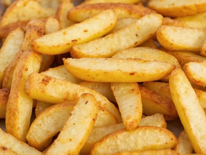homemade potato fries baked
