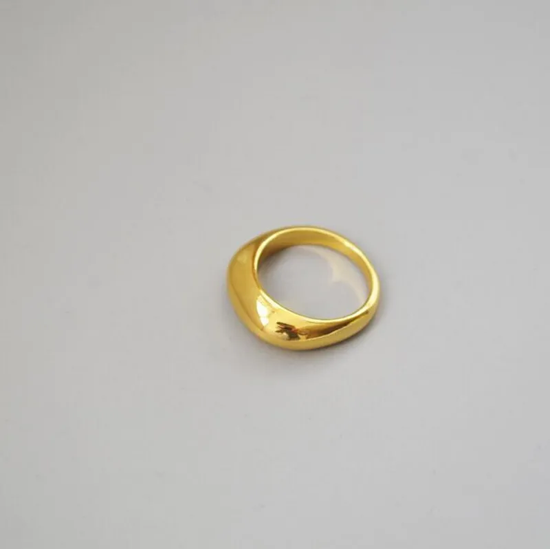 

Simple Geometric Oval 18K Gold Filled Ring, Celi Statement Ring