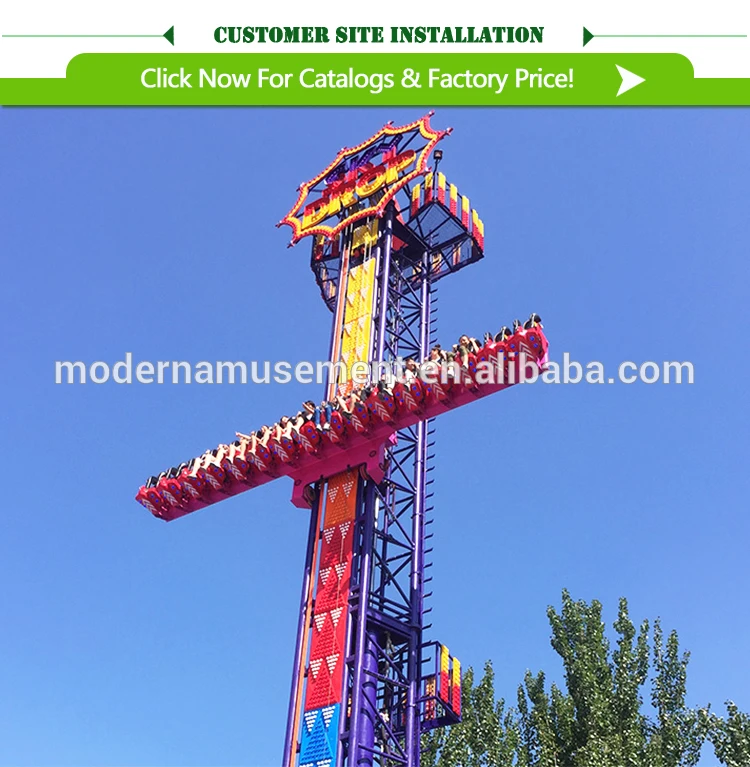 Modern outdoor playground equipment amusement park machine theme park drop tower
