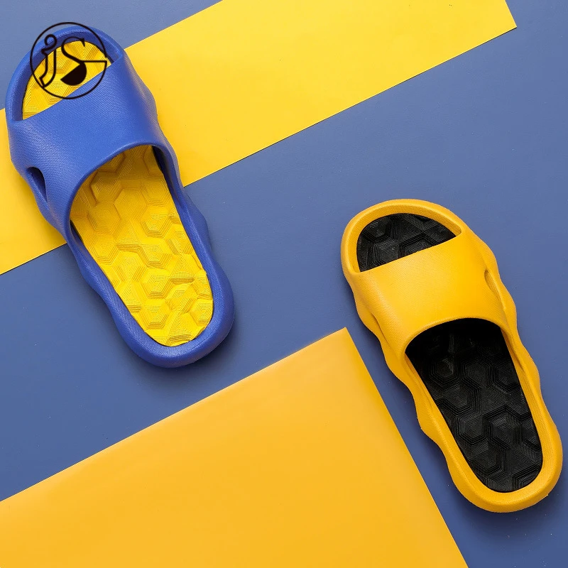 

Wholesale 2021 new fashion slippers men colorful soft EVA sandals cushioning anti slip men slippers, Customized color