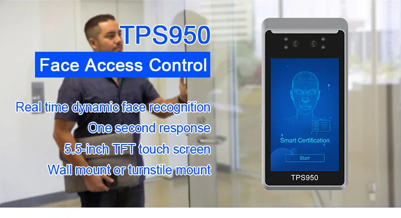 20 years experience Real Time Smart Security Face Recognition Detection Terminal door access control system