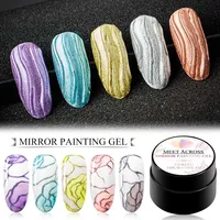 

Wholesale Private Label Gold Silver Mirror 3D Metallic Nail Painting UV Gel