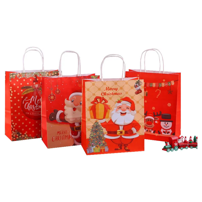 

Cailyn Factory Wholesale Custom Print Eco Friendly Paper Material and Recyclable Packaging Feature Christmas Bags For Gift