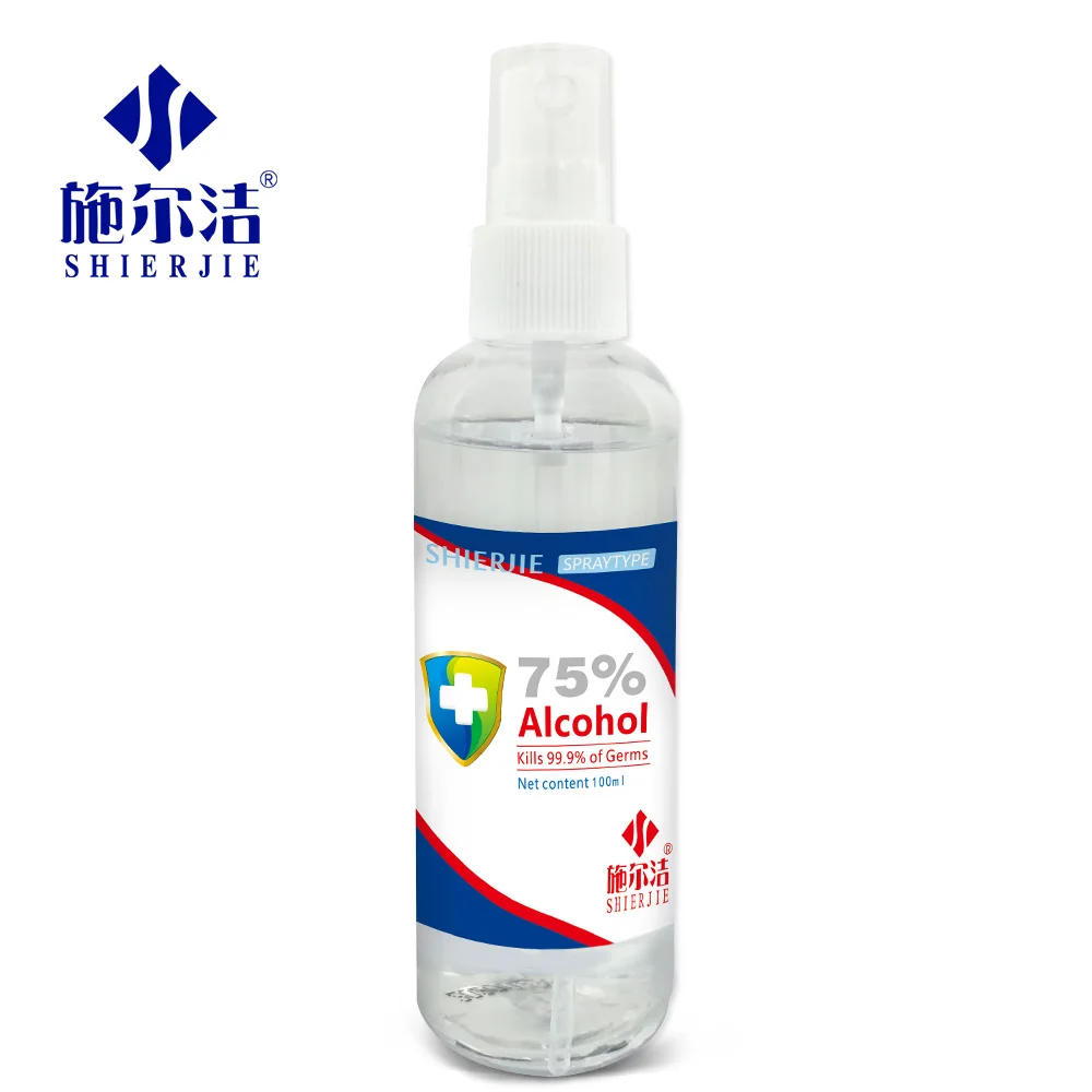 

75% Alcohol Disinfectant Portable Liquid 100ml with OEM Service