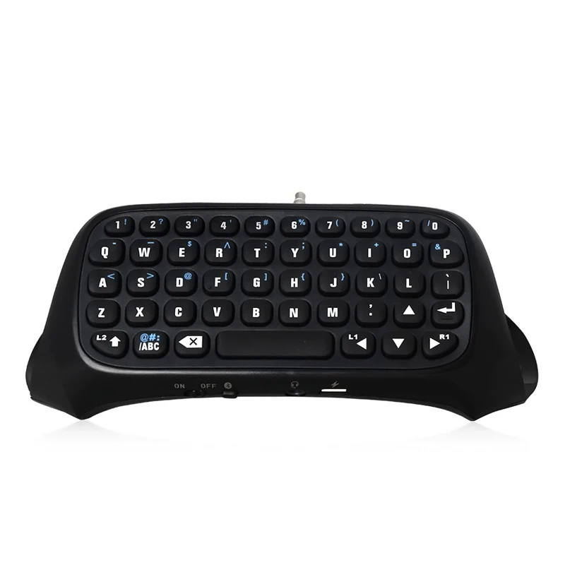 

For PS4 games Accessories Retro Gaming keyboard Gamepad Wireless Keyboard Play 4 P4 Controller Parts Keypad, Black