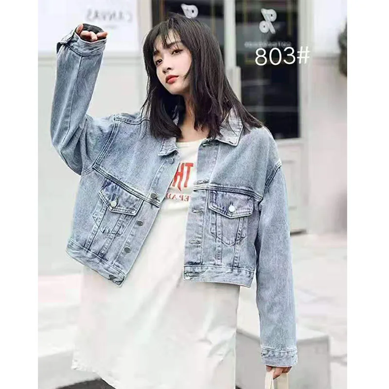 

Autumn women coat korean design fashion clothes high quality denim jacket for women