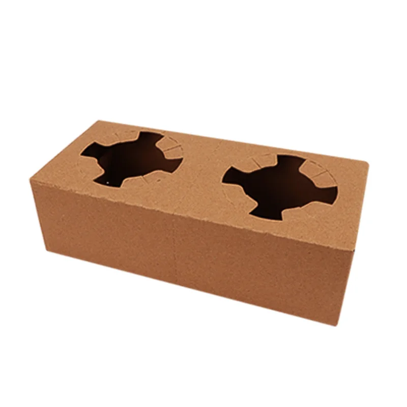 

Cup holer 1cup & 2 cup E flute carton paper Disposable Take Away Paper 2 Cup Holder For Coffee
