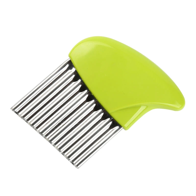

French Fries Cutter Wave Knife Potato Knife Cutter Potato Cutter Cut French Fries Potato Slicer kitchen accessories, As photo