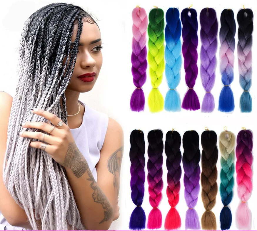 

Hand made small twist box 3 or 4 braids wigs for black women