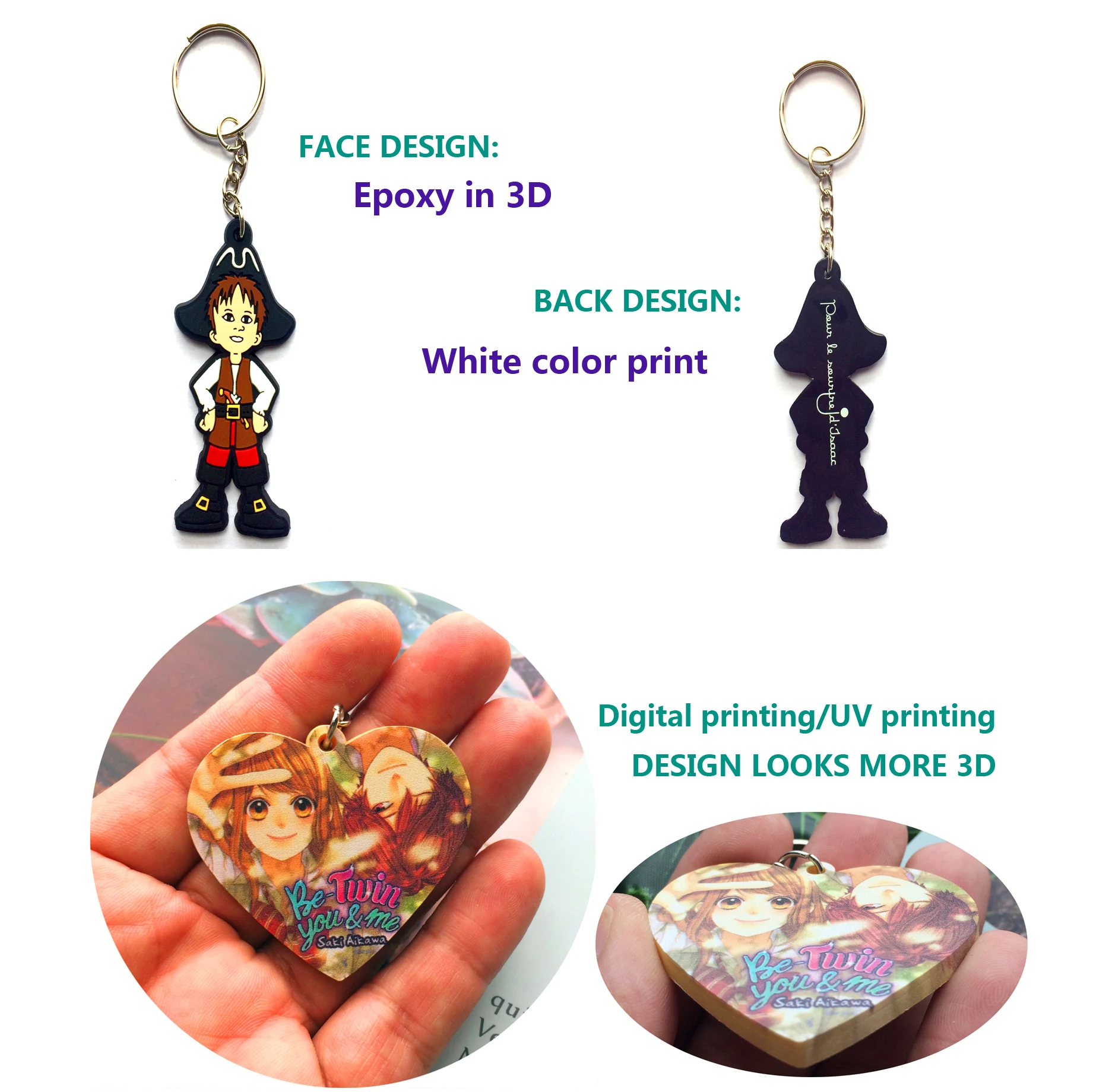 wholesale custom cartoon figure keychain