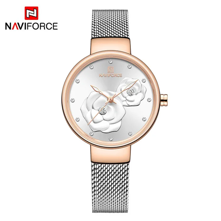 2020 New Women Watch Naviforce 5013 Casual Fashion Quartz Ladies Watches Luxury Charm Wristwatches relojes de mujer navi force