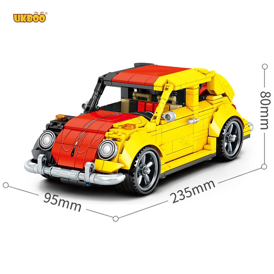 

Free Shipping UKBOO 675PCS Famous Pull Back Car Assembly Toys Building Blocks Vehicle Birthday Gift for Boyfriend