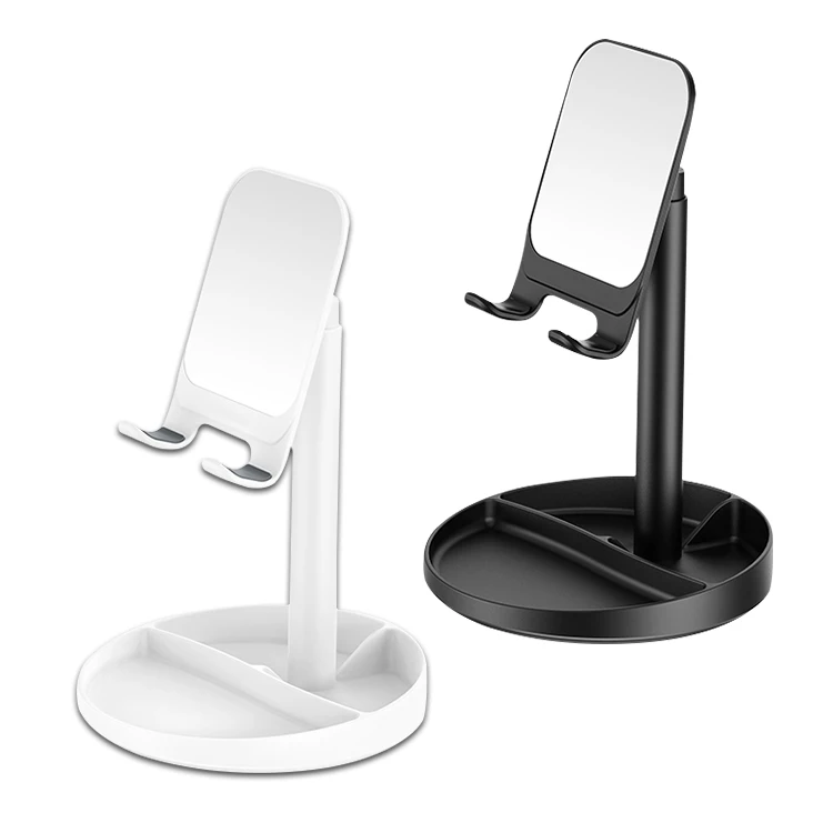 

Universal Flexible Angle Adjustable Mobile Tablet Mobile Lazy Stand Desktop Phone Holder, Black / white