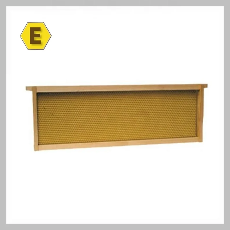 
Full depth wooden beehive frame assembled with plastic foundation beekeeping equipment 