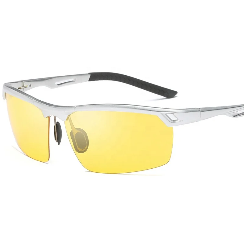 

Yellow Night Vision Driving Bicycling Sport Aluminum Sunglasses