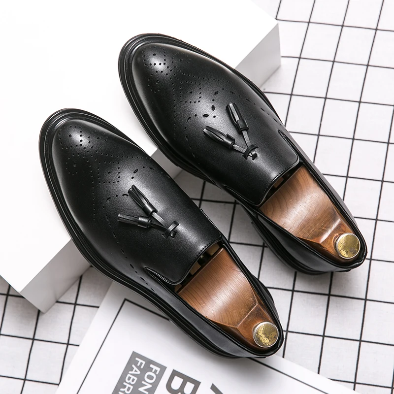 

Custom Fashion italian mens official pu leather shoes formal Casual leather oxford loafer Shoes for Men