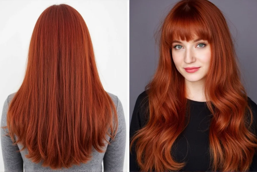 dark ginger hair