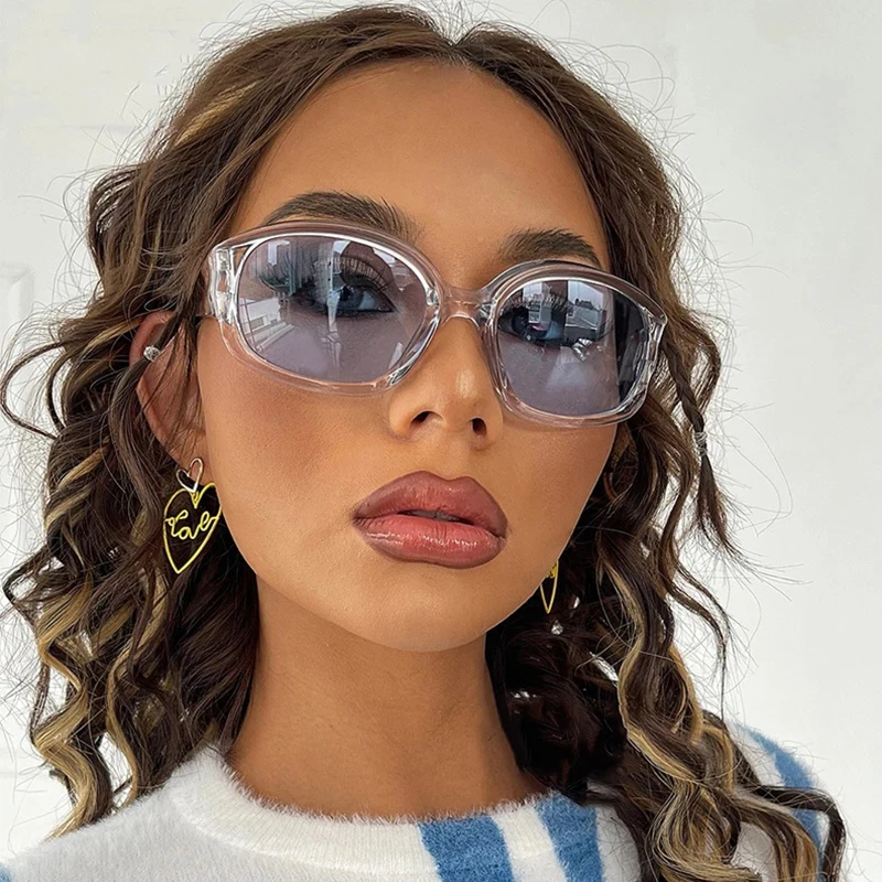 

2022 Fashion Oversized Round Sunglasses Women Vintage Colorful Oval Lens Eyewear Popular Men Sun Glasses PerAsonalized Shades