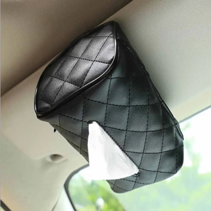 Car Visor Tissue Holder Sun Visor Napkin Holder MLOVESIE Bling Bling Car Tissue Holder PU Leather Backseat Tissue case Holder for car,Vehicle 