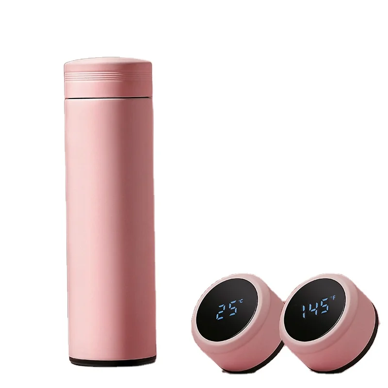 

intelligent temperature led display vacuum insulated water bottle Thermos Stainless Steel Fahrenheit Smart Bottle With Filter