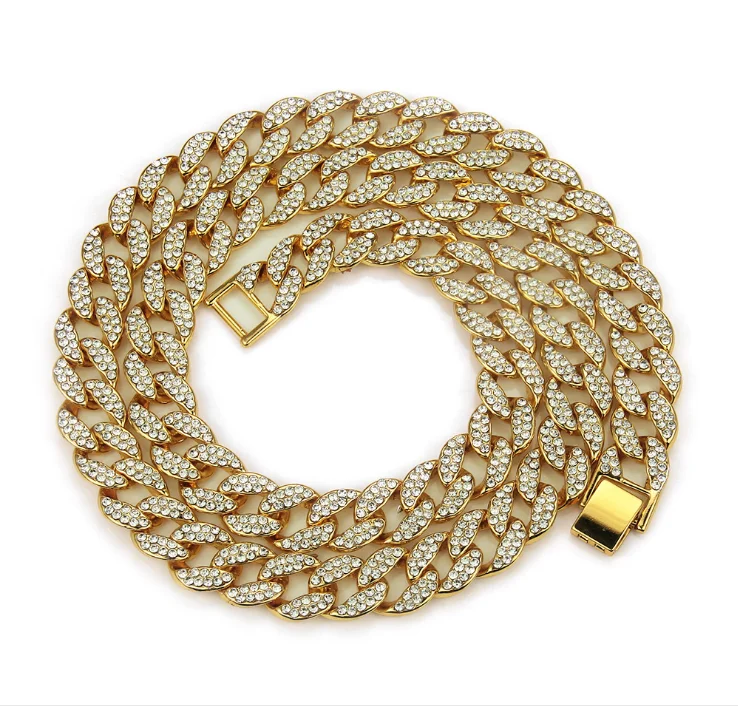 india gold plated clasp cuban link men chain necklace