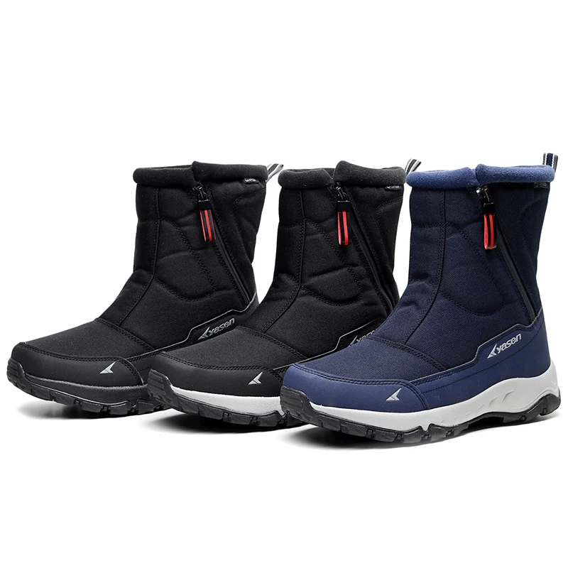 

High quality fashion design men's winter rain snow boots multi-color outdoor warm winter boots plush boots factory supply