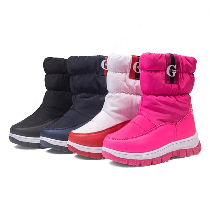 

Boys Girl Snow Boots Winter ankle thigh waterproof high Waterproof Slip Resistant Cold kids boots Weather Shoes