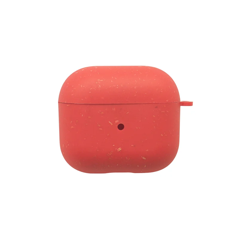 

Wholesale natural fully eco friendly shock proof pla 100% degradable earphone case for airpods, Customized
