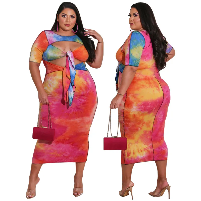 

PSD2091 Amazon Hot Sellings Plussize Hollow out Patchwork Bandage Sexy Red Ladies Maxi Dress, As show