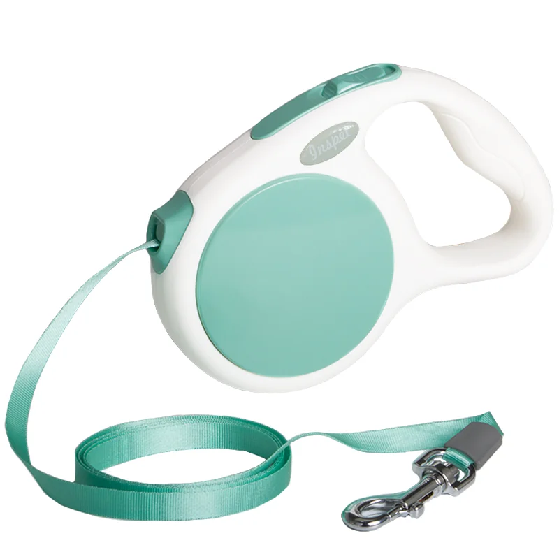 2021 New Customized Multicolor Durable Polyester Tangle-free Auto Retractable Pet Dog Leash for Walking Running