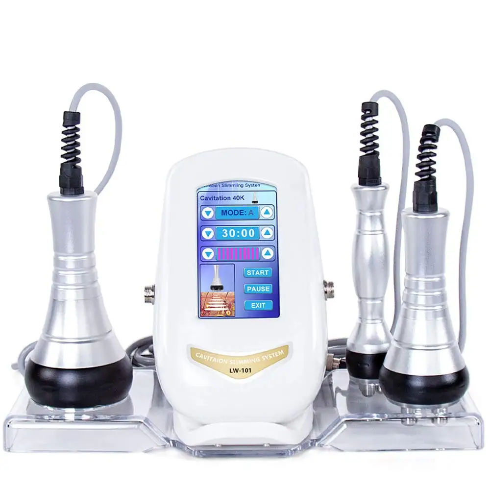 

3 in 1 40kHz ultrasonic cavitation body slimming machine mini fat burner weight loss machine