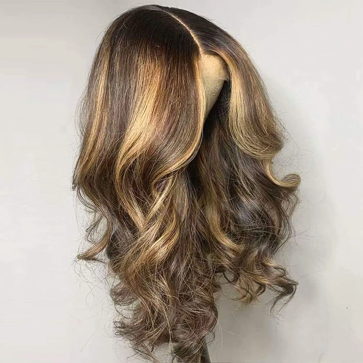 

Factory New Highlight Color 4/27 Human Hair Color 150% Density Cheap Lace Front Wigs Body Wave