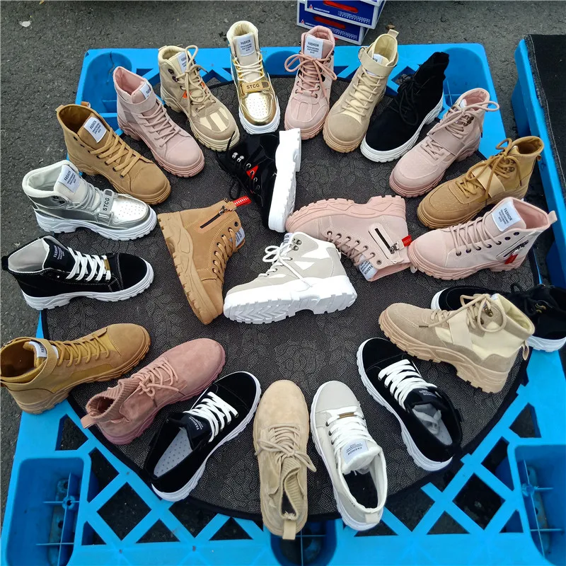 

Ladies high-top sneakers, autumn and winter outdoor boots, wholesale shoes in stock