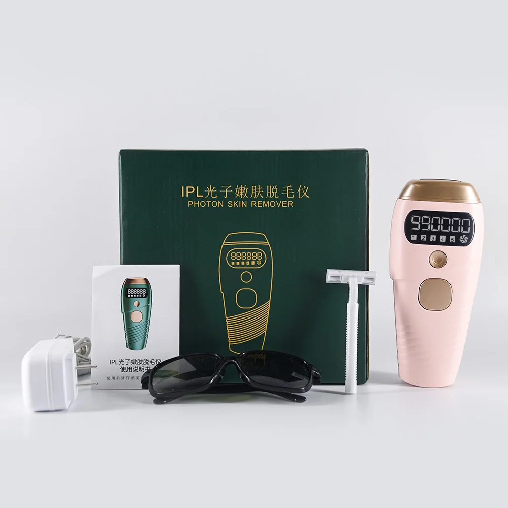 

skin rejuvenation ipl machine best selling ipl laser hair removal 999999, White+rose gold