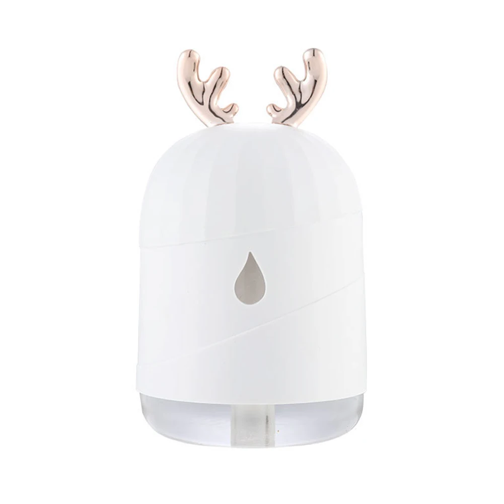 

Cartoon Antlers Portable Air Humidifier Cool Steam Humidifier Usb Mini Mute Ultrasonic Skin Humidifier with Led Night Light