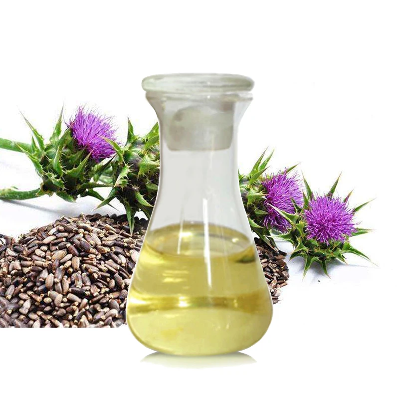 

Natural Milk Thistle Seed Oil Liver Protection Silybum Marianum Seed Oil, Light yellow color