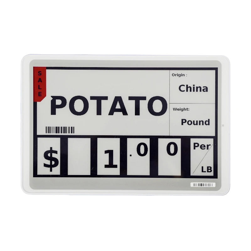 
Sunpaitag 7.5 inch Digital TV electronic shelf labels ESL price tags 